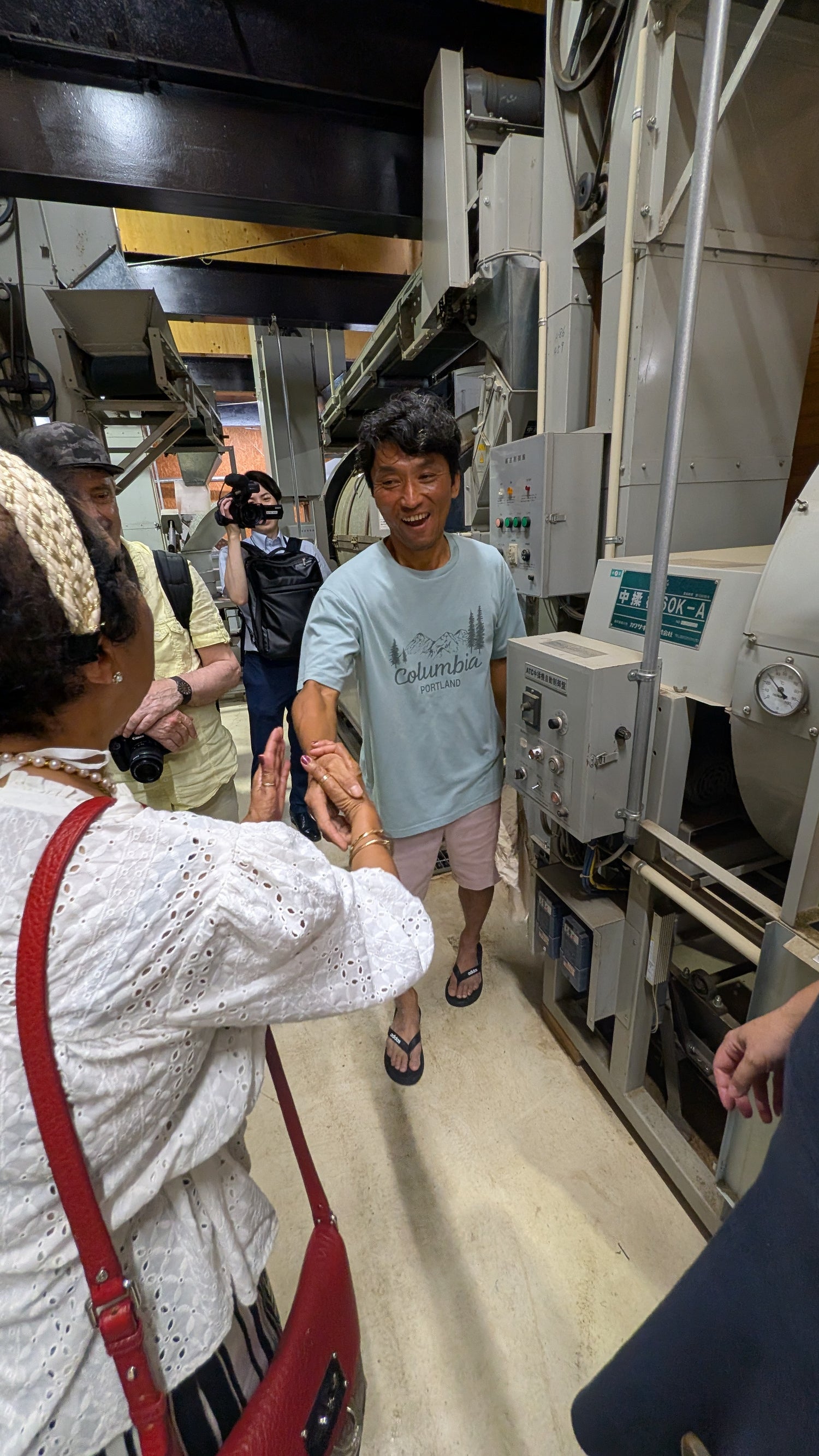 The Cha Dodo family in Tozaka's tea factory